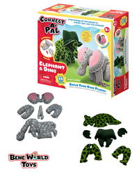 Thumbnail for NEW AND COMING SOON--Connect-A-Pal® Build With Plush Elephant & Dino Kit